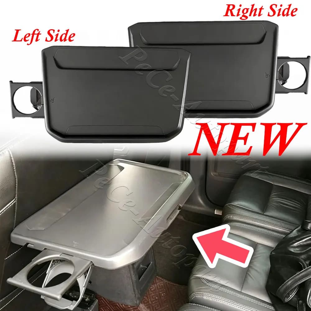 Folding Backrest Table Car Cup Holder Tray For VW Tiguan MK2 Touran L Passat B8 2016-2023 Seat Back 5TD881862 5TD881861