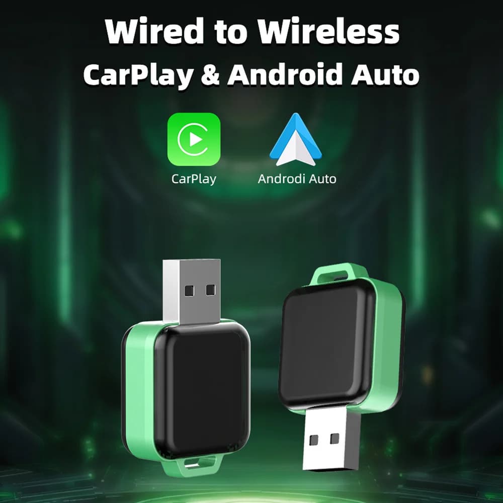 2 in1 Wired to Wireless CarPlay Android Auto Adapter for OEM Car Stereo With USB Dongle Smart Mini Box Plug and Play Bluetooth