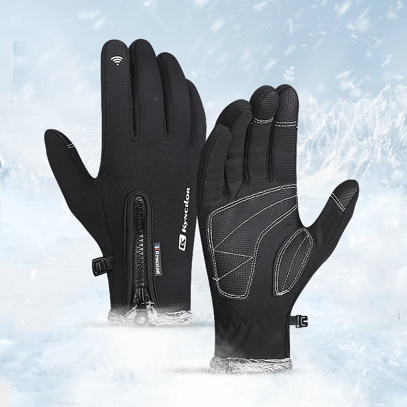 Guanti invernali caldi, guanti da guida per climi freddi touch screen, guanti sportivi antivento e antiscivolo, adatti per ciclismo, sci