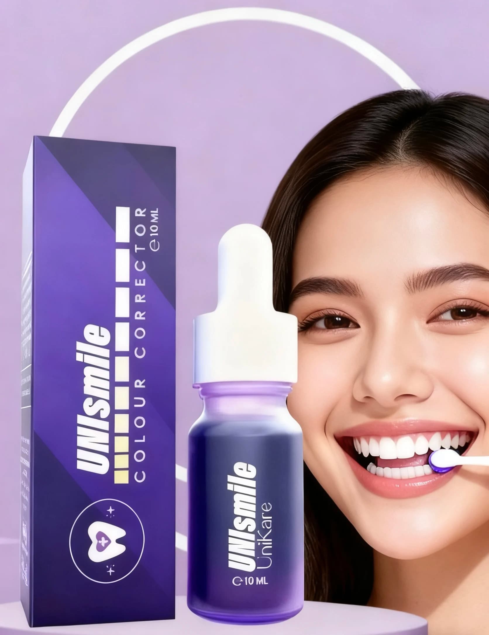 Unismile Essenza per sbiancamento dei denti 10 ml Rimuove efficacemente la placca e le macchie Illumina i denti Rinfresce l'alito per i fumanti