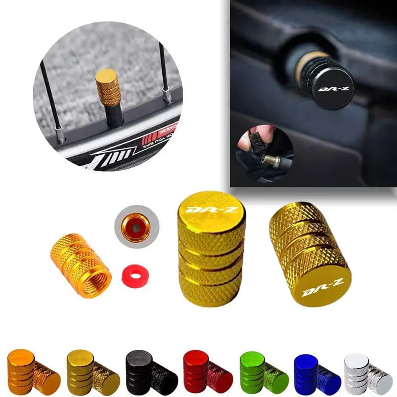Tappi Valvola Universali in Alluminio per Suzuki DR-Z DR-Z400SM DRZ 400SM DRZ400 SM, per Auto, Moto e Ruote di Biciclette