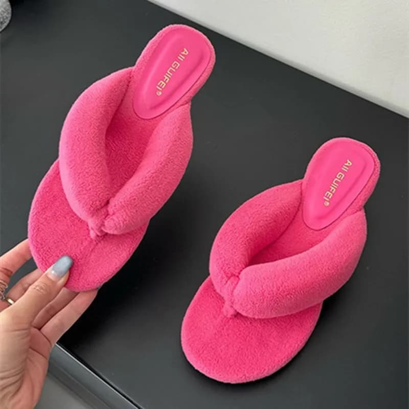 Comfort Slippers with soft wedge Woman Summer Sexy Clip Toe Swimwear Fashion Non-slip Holiday Beach Sandals Mujer