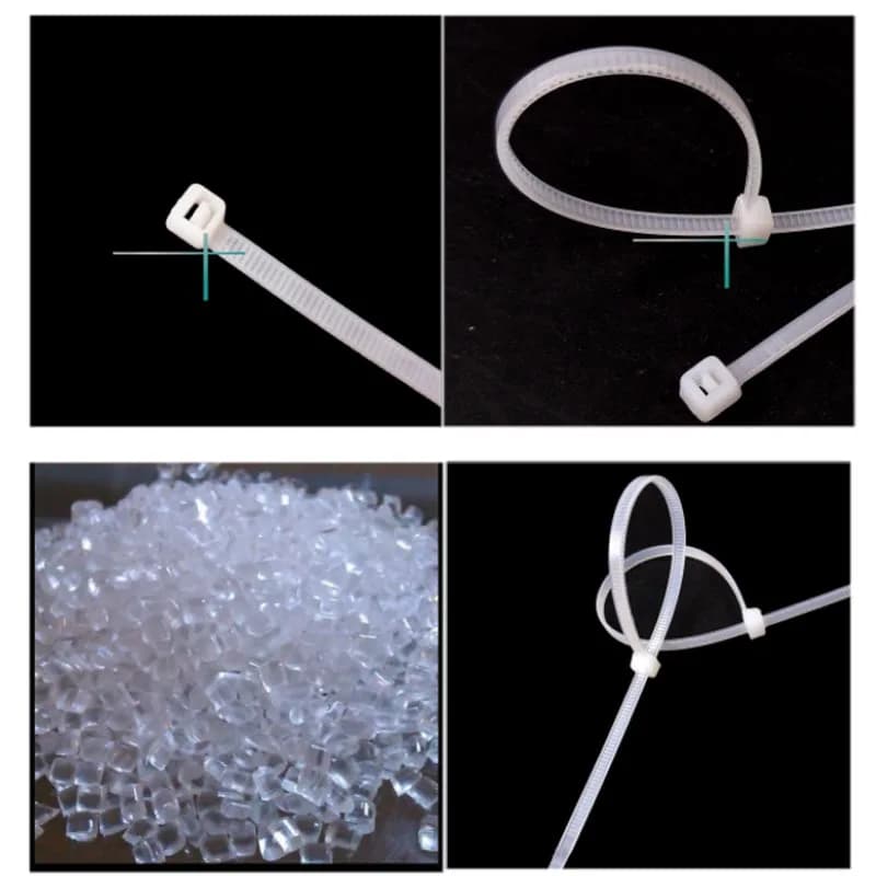 100 Pezzi Fascette Stringicavo da 150mm per Giardino, Annodatura Piante, Fascette in Nylon Plastico per Cavi, Anelli di Fissaggio A1