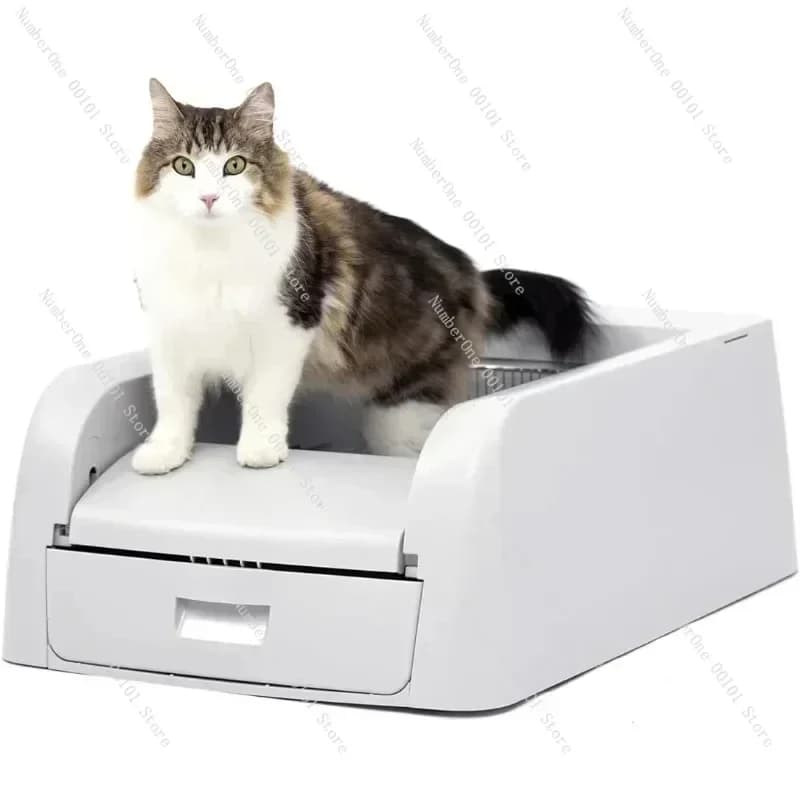 Lettiera Automatica Autopulente per Gatti Senza Spazzolatura, Lettiera Agglomerante, Controllo Superiore degli Odori, Toilette Intelligente per Animali Domestici con App