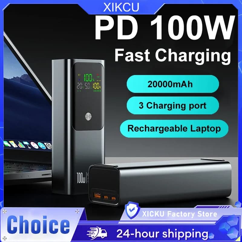 Custodia Caricabatterie Fai-da-te PD 100W a Ricarica Rapida per 4 Batterie Polimeriche 21700 da 20000mA, Power Bank Box per MacBook (Richiede Saldatura)