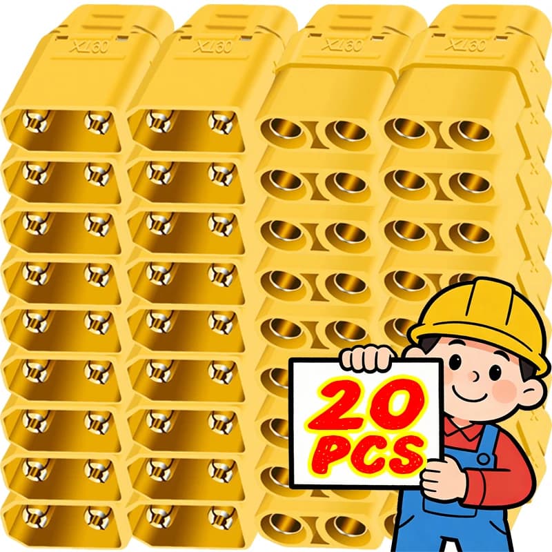 Connectors XT90 Male and Female for Lipo RC Batteries, drones, boats, aircraft, welding terminals, cable connectors and adapters