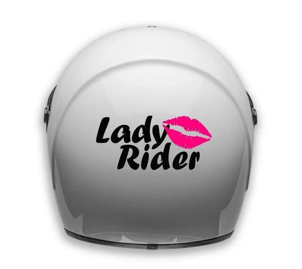Per decalcomanie per casco adesivi per moto rimovibili 1X pcs lady rider