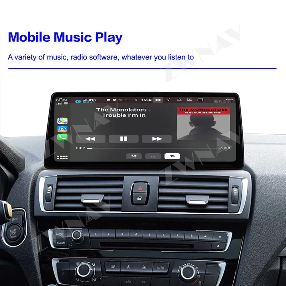 Per BMW Serie 1 2013-2017 NBT 12.3 pollici Android 14 HD Touch Screen Car Audio Navigazione GPS Carplay Lettore multimediale per auto Auto