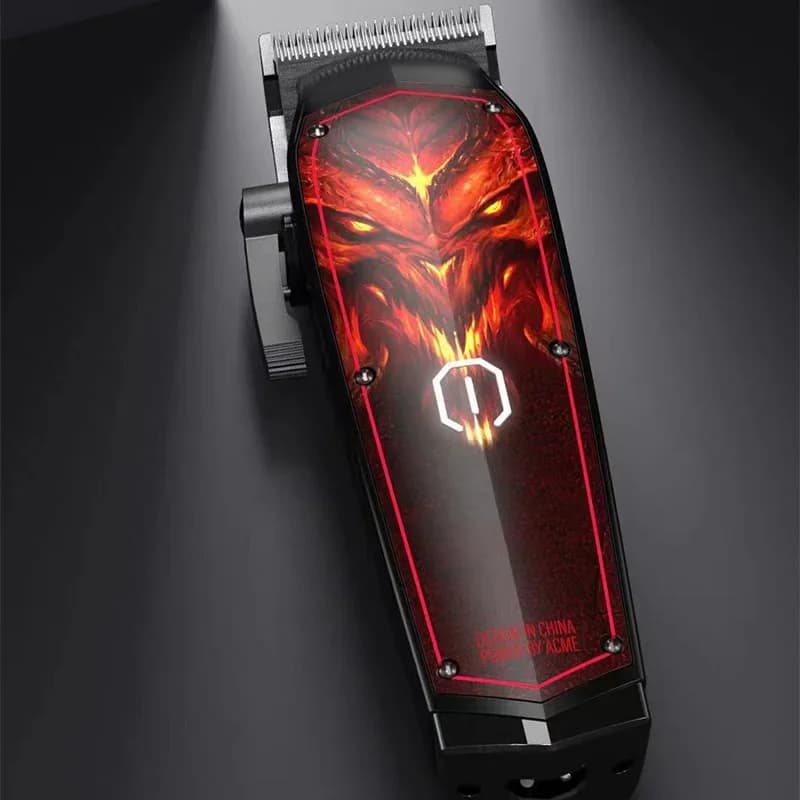 Professional D3 Men's Hair Clipper with Beard Trimmer and Bald Head Clipper, T-blade, LED Battery Indicator