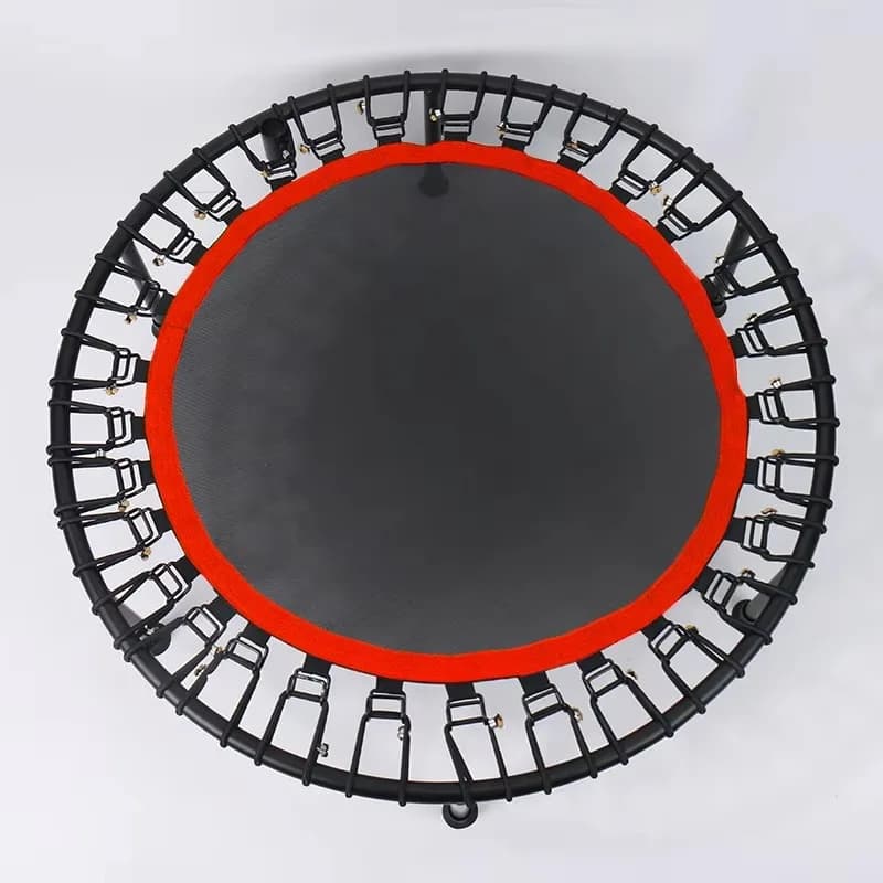 Mini attrezzatura per il fitness che salta il letto del trampolino di forma rotonda con clip per corda elastica per uso domestico per adulti