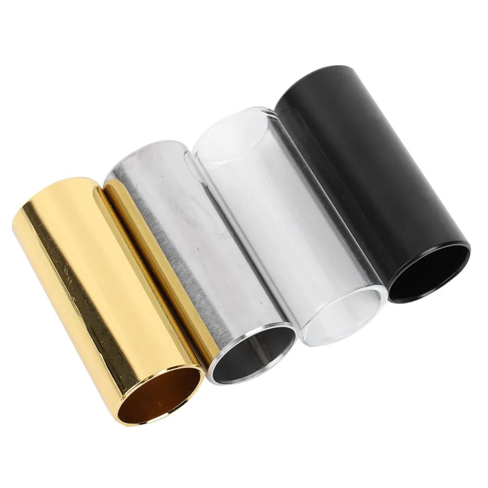 10 Plettri in Celluloide ​ Kit di Accessori per Chitarra ​ ​ 4 Slides per Chitarra ​ ​ Scatola di ferro ​ Plettro per Chitarra ​ ​ 8 Ditali di protezione per le dita ​ Plettro per Pollice ​