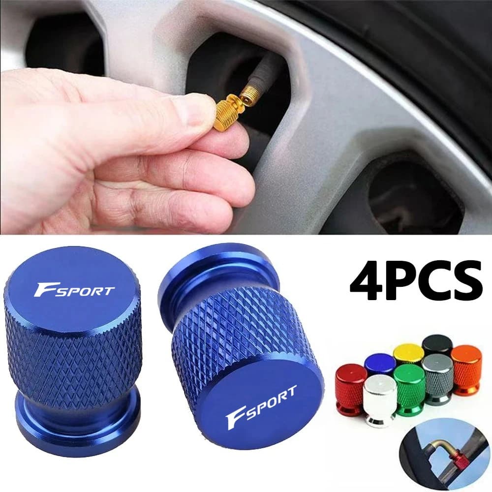 Car Wheel Tire Valve Caps Tyre Stem Covers Airdust Waterproof Car Accessories For F SPORT