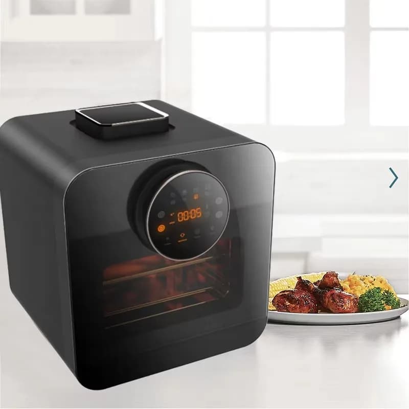 Steam oven with digital control Chef with steam fryer and combined air of new design from 15 liters