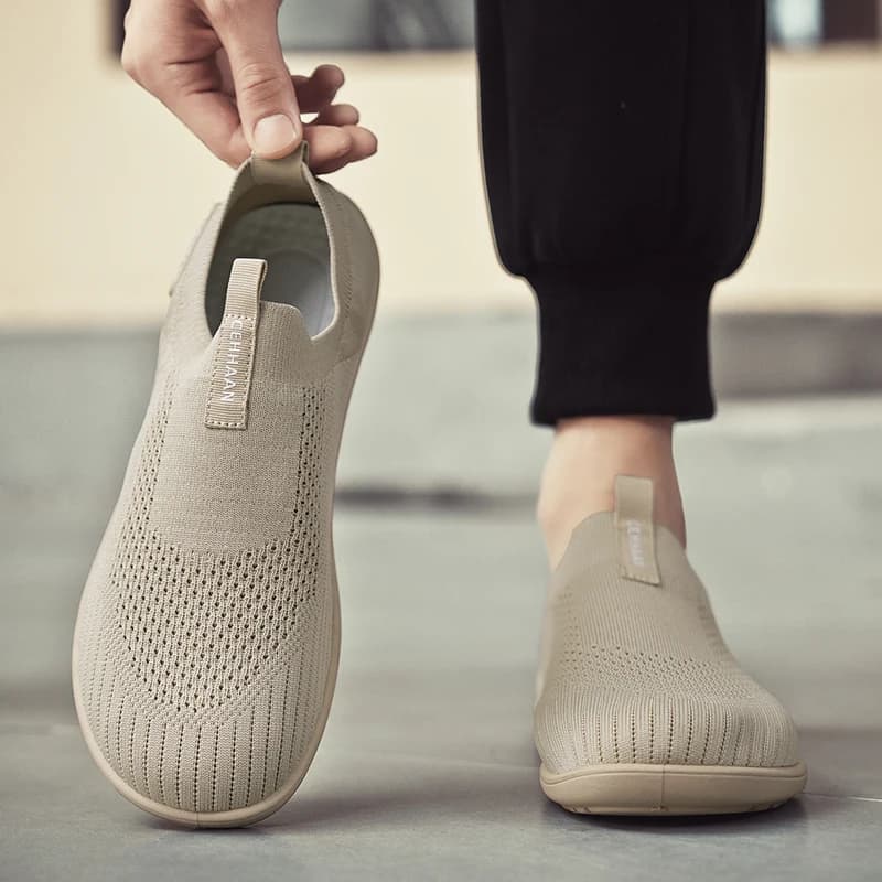 Scarpe casual traspiranti in lino per uomo e donna, antiscivolo, resistenti all'usura, anti-odore, assorbi-sudore, slip-on con suola spessa