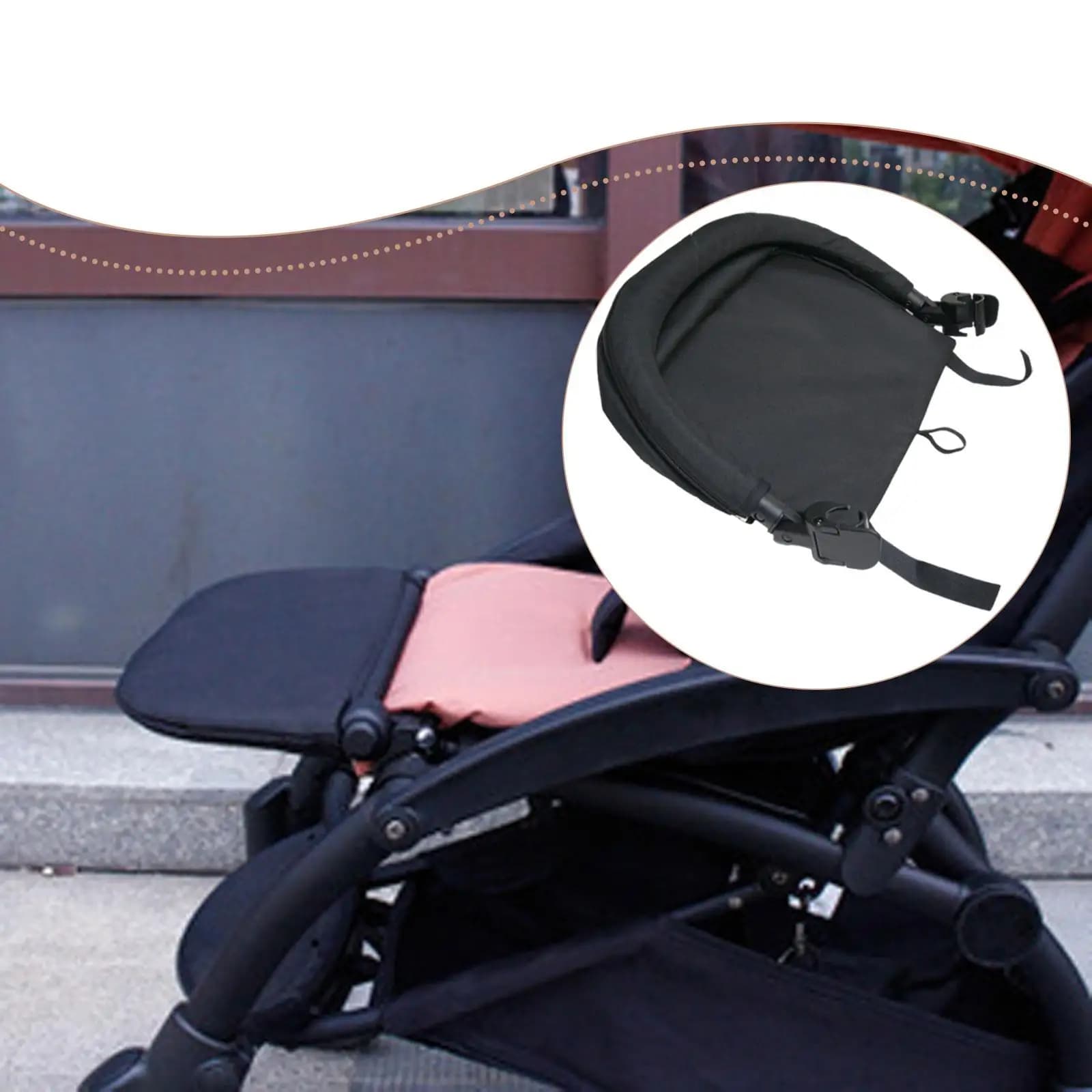 Poggiapiedi per passeggino esteso Supporto per gambe per passeggino Carrozzina per neonati Poggiapiedi per neonati