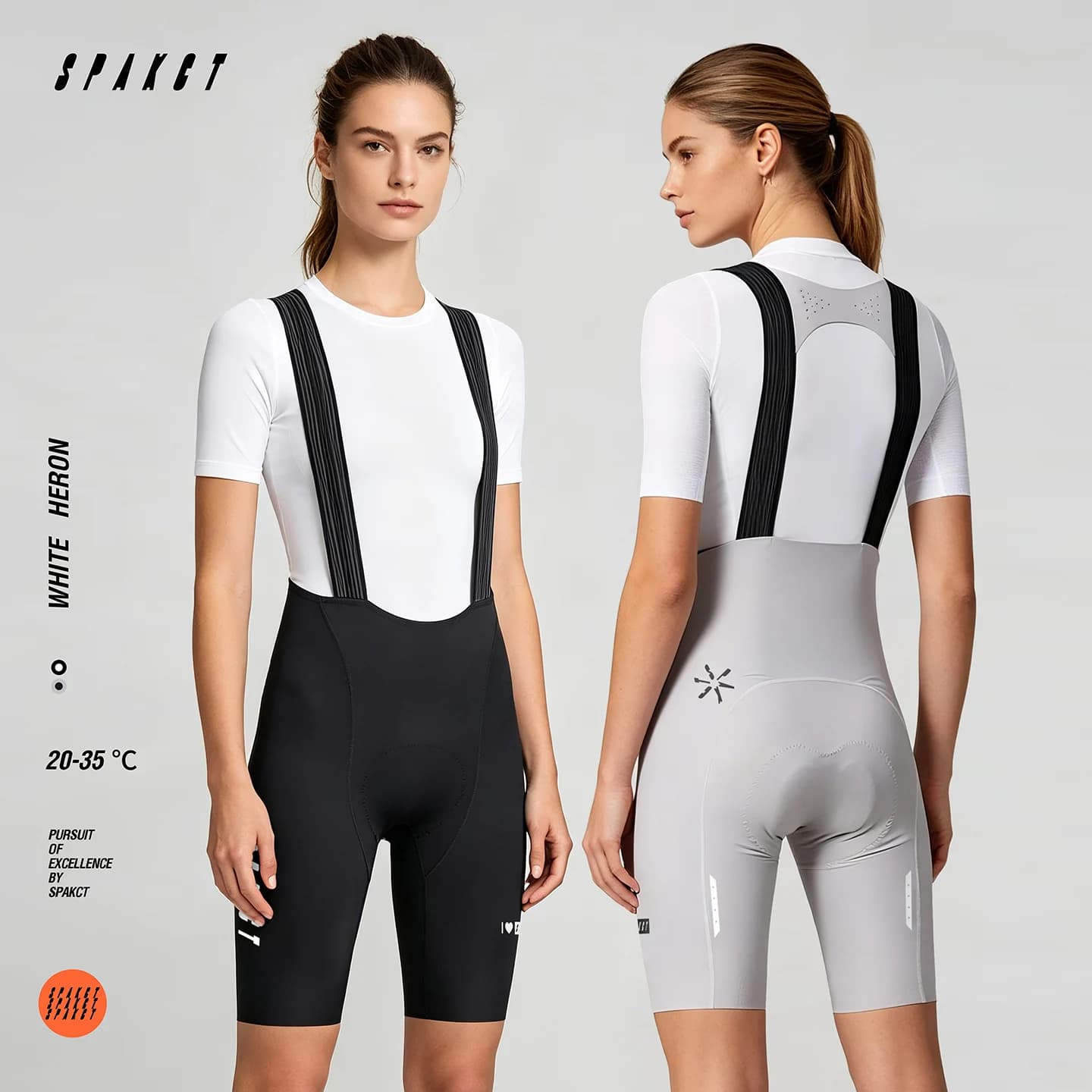 Spakct Women's Cycling Bib Shorts Summer Shock Absorbing Bike Shorts for Long Ride Over 6 Hours Road Mountain Biking