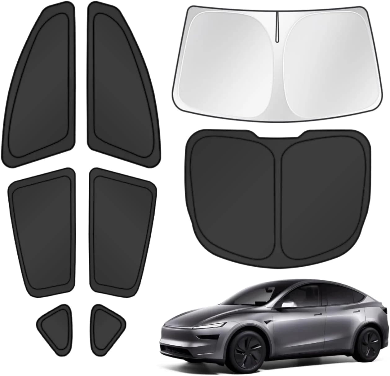 Window Shades for 2025 2026 New Tesla Model Y Juniper Accessories Windshield Sunshade Sun Visor Shield Privacy Protection