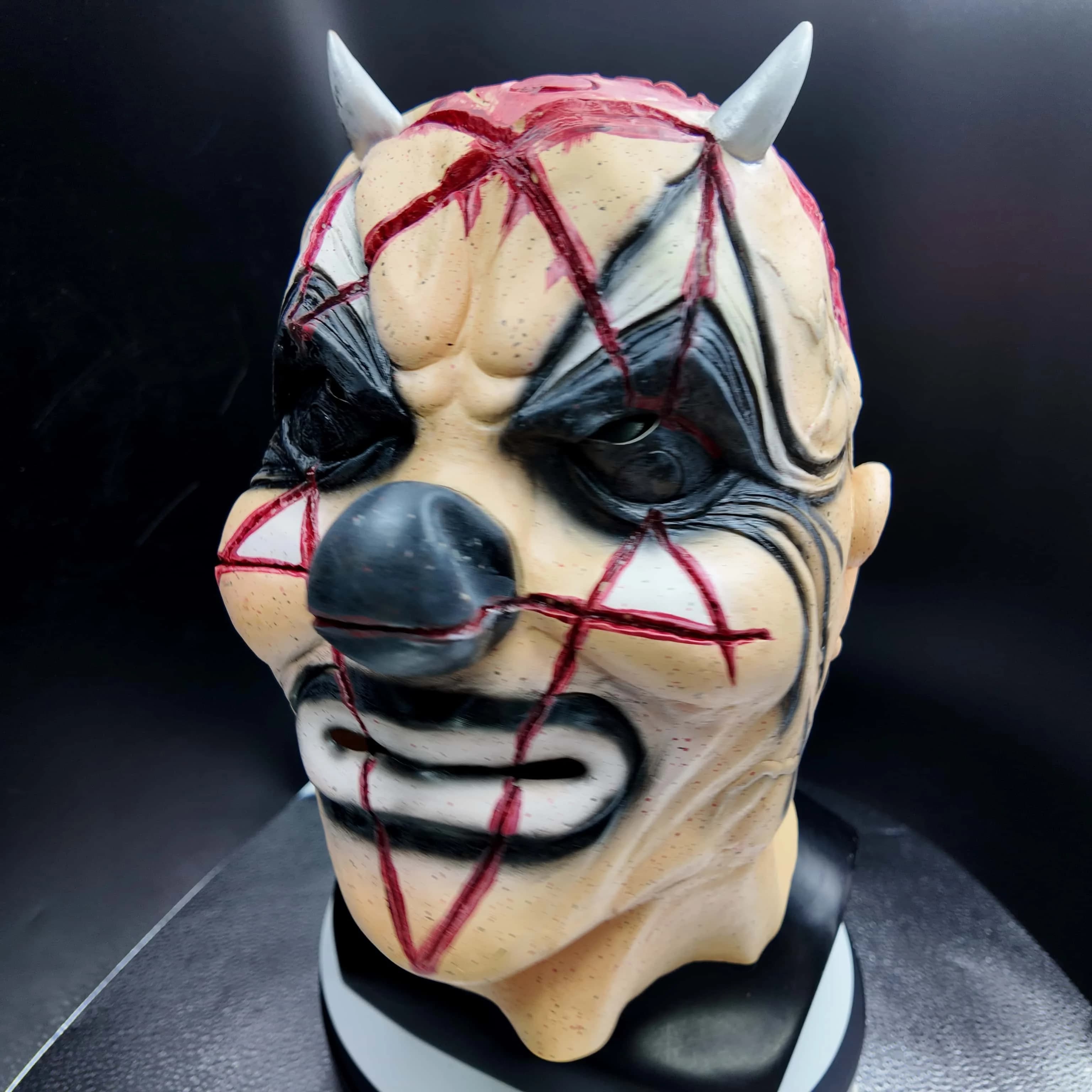 Maschera da Clown Slipknot in Latex, Maschera Integrale per Costume di Halloween, Accessorio per Adulti