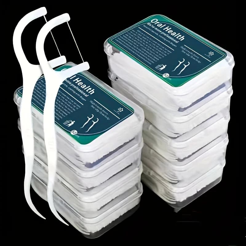 50-piece interdental wire, deep cleaning wire for correct oral hygiene, portable disposable floss plethoras for everyday travel