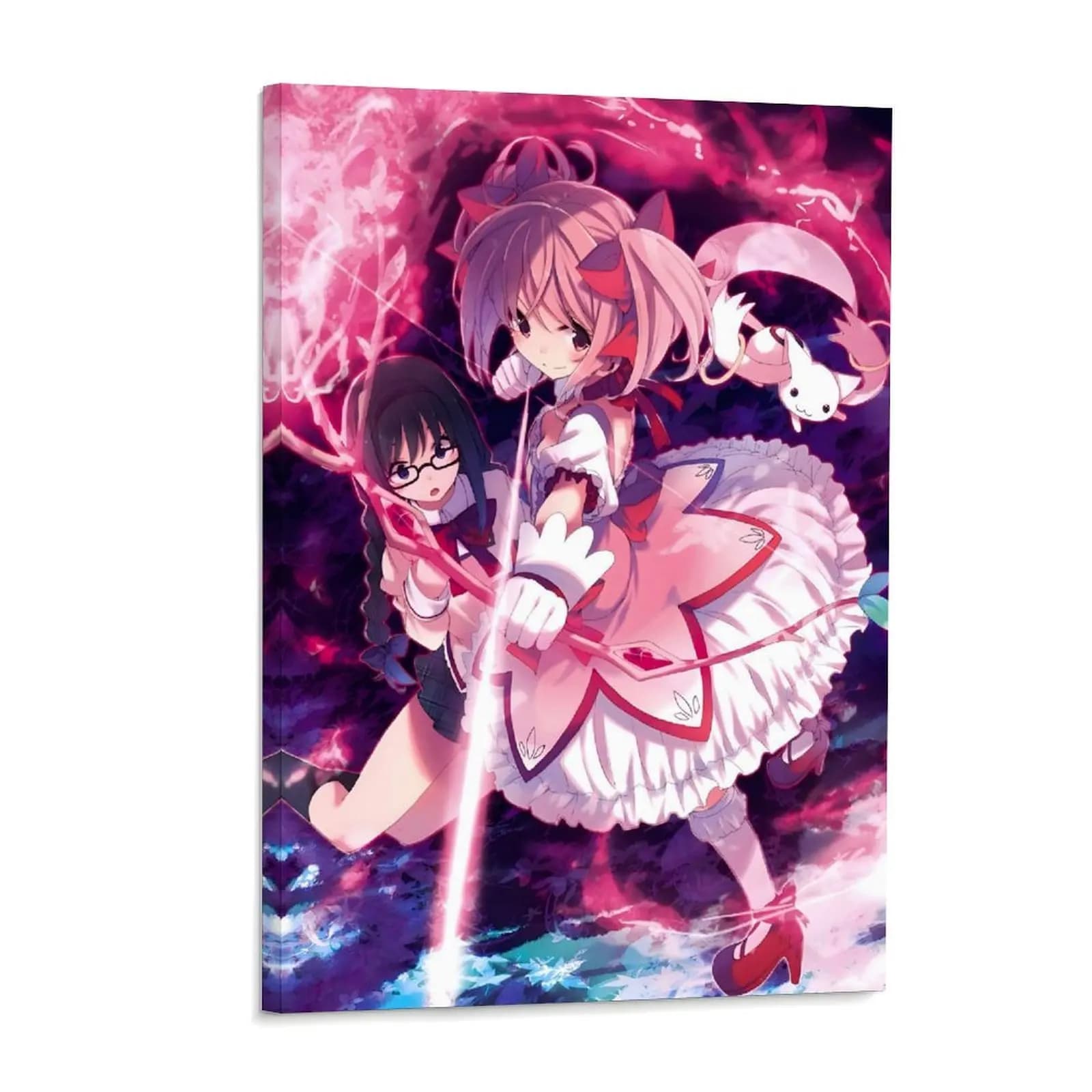Anime Fantasy Warrior Girl Poster Magical Girl Japanese Animation Canvas Wall Art Posters Painting Decoration for Home Bedroom Dorm Bathroom Decor Gift