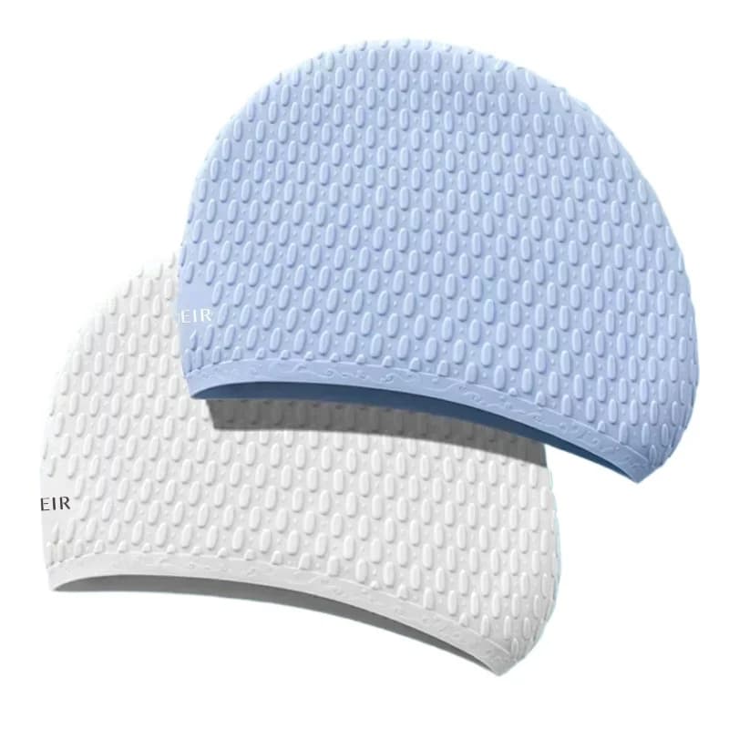 1 Piece Silicone Water Drops Swimwear Waterfalls Water Sports Hats Swimwear with Super Elastic Waterproof Elastic Ear Protection