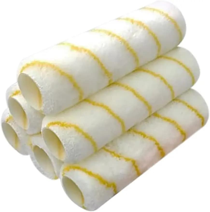 Confezione da 6 coprirulli in microfibra da 1/2 x 9 pollici per superfici lisce, finitura senza pelucchi
