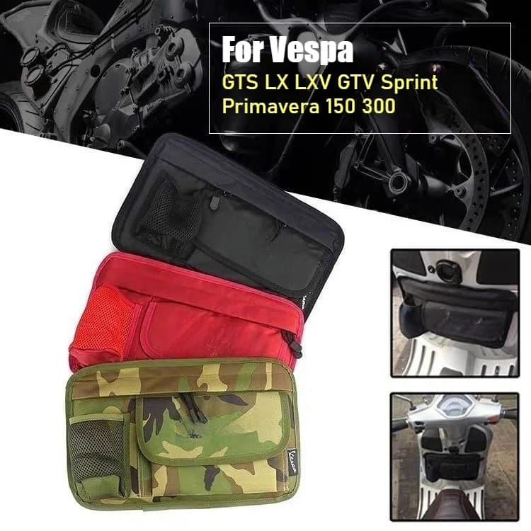 Per Vespa GTS LX LXV GTV Sprint Primavera 150 300 Accessori Moto Scooter Borsa Guanto Impermeabile Borsa di Stoccaggio In Tela