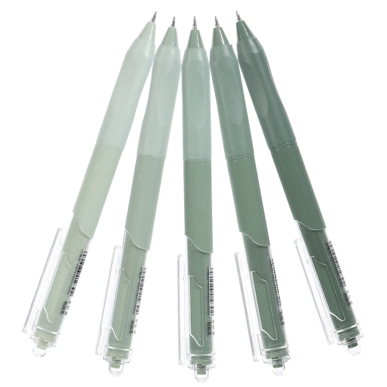 5 pezzi di penne gel a pressione per studenti, strumenti di scrittura semplici e portatili per la scuola e l'ufficio, strumenti di scrittura multiuso con penna gel