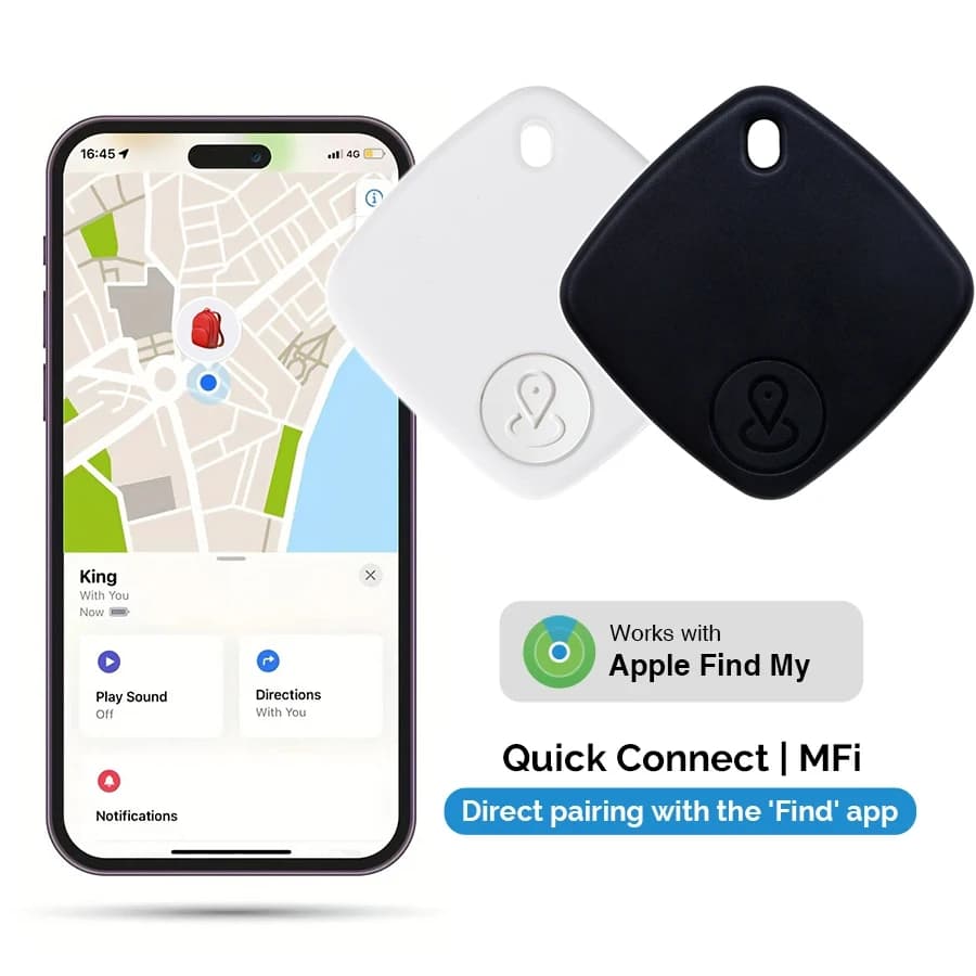 Mini Smart GPS Tracker Dispositivo di localizzazione Trova il mio localizzatore Anti smarrimento per iPhone IOS Portachiavi Pet Bagagli Auto MIF Bluetooth Finder