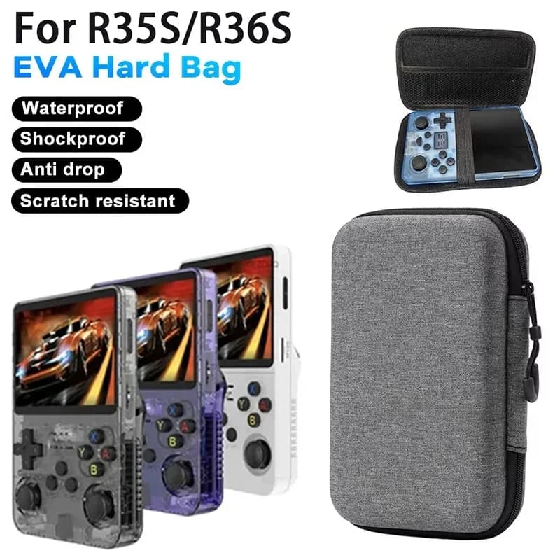 Custodia protettiva per R36S/R35S EVA Custodia rigida per giochi Custodia protettiva per console di gioco Scatola di immagazzinaggio da viaggio all'aperto Accessori per giochi