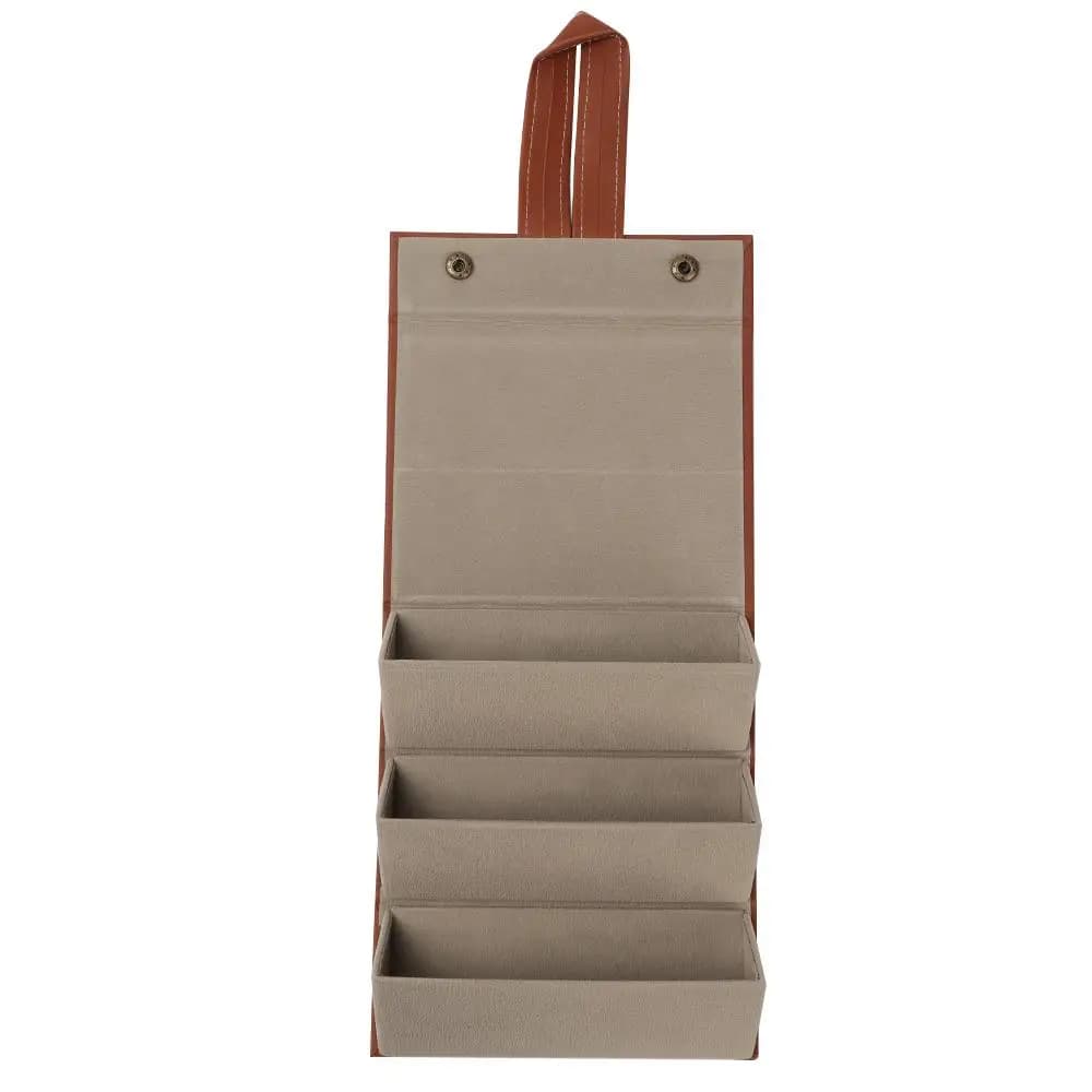 Scatola Portatile in Pelle PU per Organizzare Occhiali, Custodia per Occhiali da Vista e da Sole