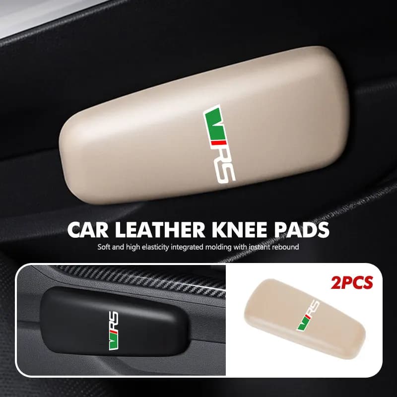 Car Knee Thigh Support Leg Rests Pad Door Control Armrest Mat For Skoda Superb Derivative Karoq Kamiq MK3 Fabia Rapid Favorit