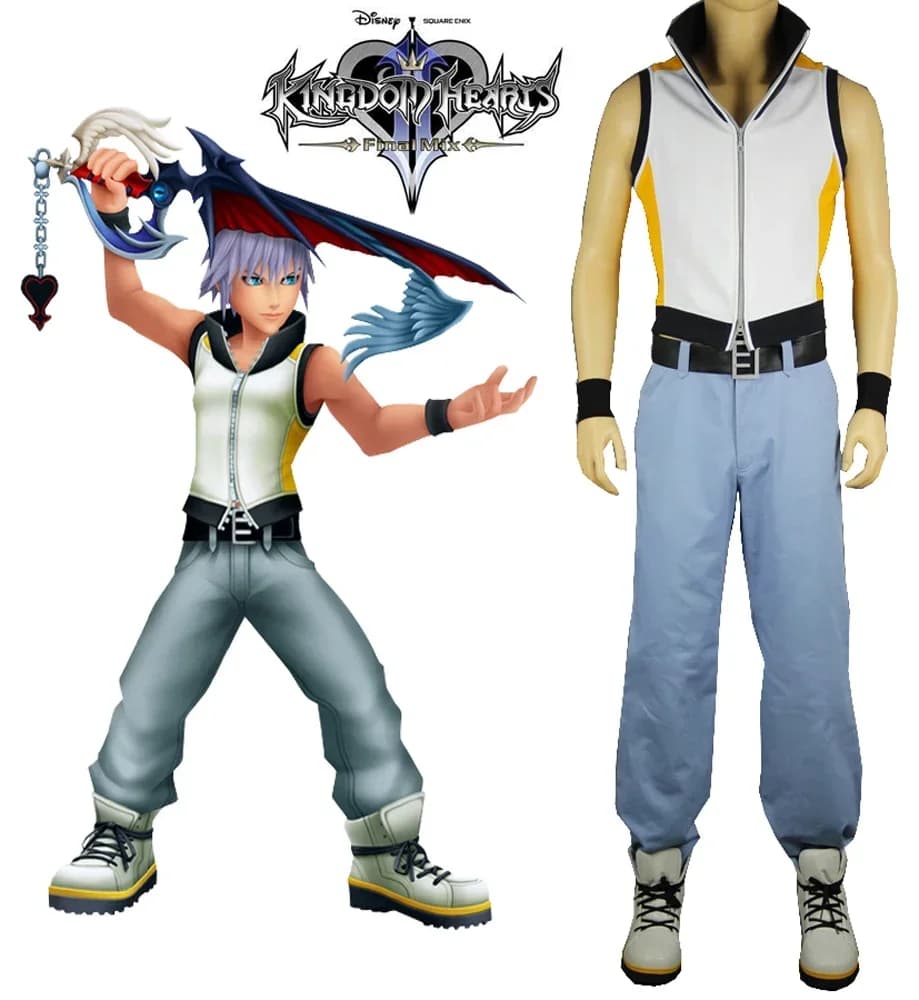 Kingdom Hearts Riku Cosplay Costume Full Set Custom Made