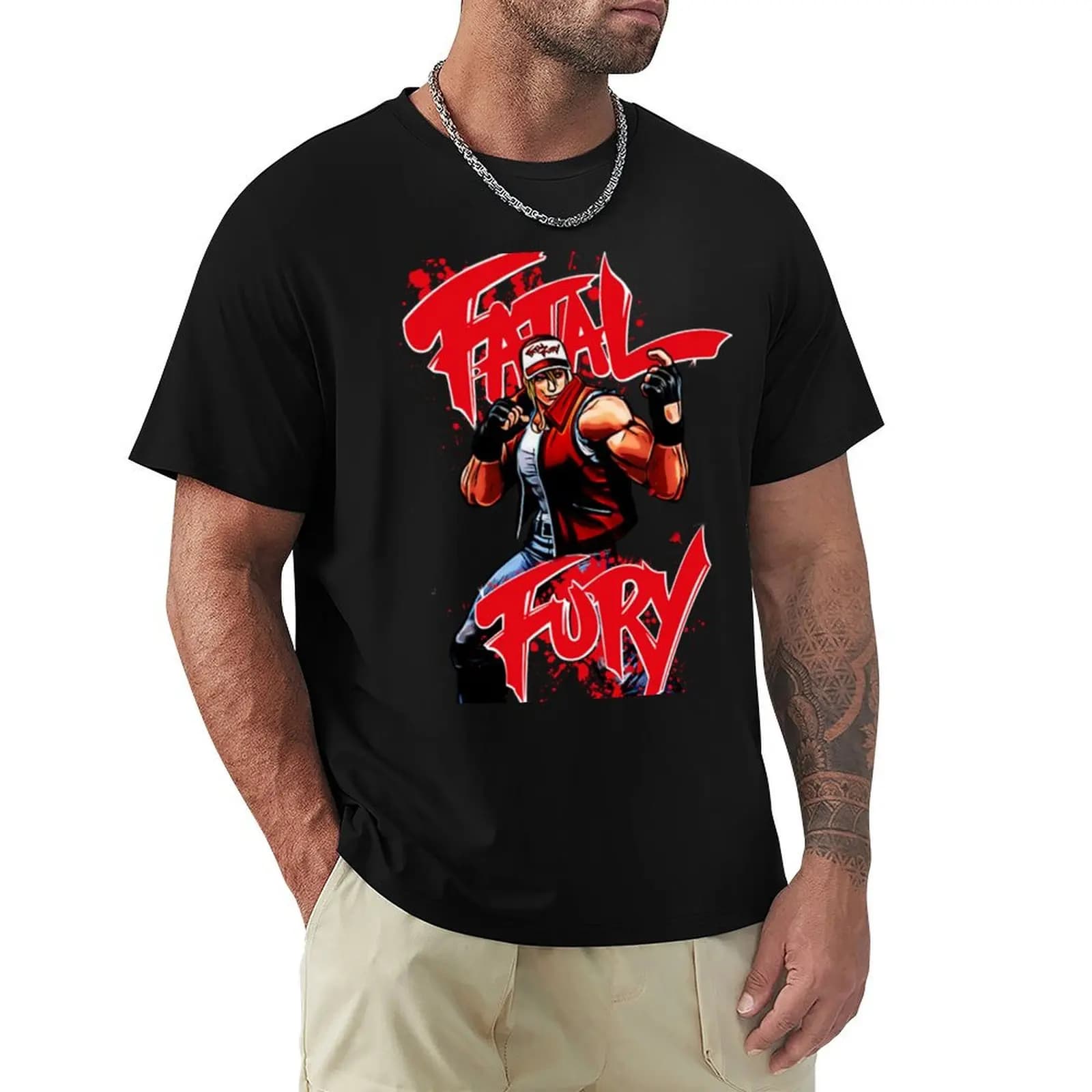 T-shirt Fatal Fury Plus Size, maglietta adatta a tutte le occasioni