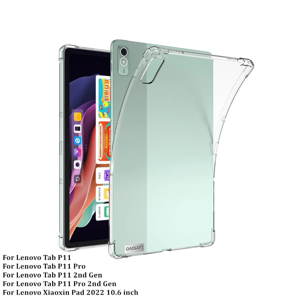 Per Lenovo Tab P11 2nd Gen 2023 Airbag Custodia in TPU per Xiaoxin Pad 10.6 2022 P11 Plus 11 "P11 Pro 11.5 11.2 Trasparente Custodia morbida in TPU