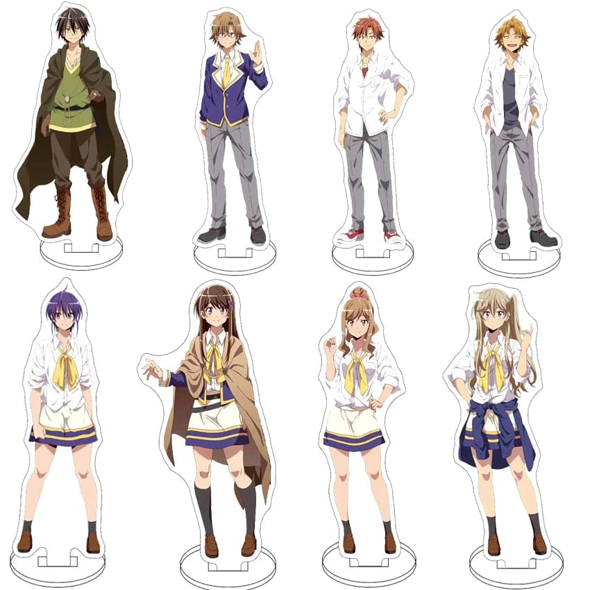 16CM Acrylic Figure Stand Anime Loner Life In Another World Haruka Tsuyyri Touka Amakata Amame Cos Ornaments Exquisite Gifts