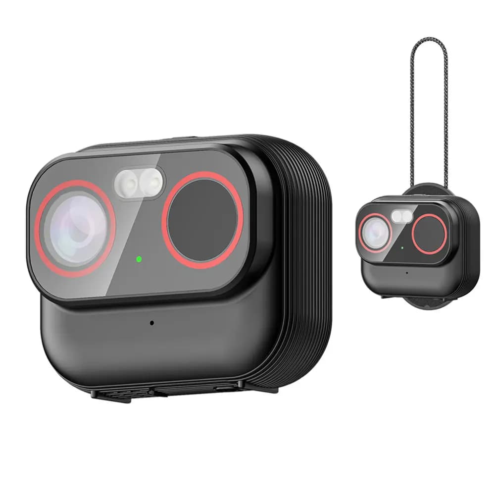 Nuova Mini Telecamera 2K Indossabile Magnetica con WiFi 4G e App Remota per Riprese POV, Ideale per Sport, Animali Domestici, Viaggi e Vlog