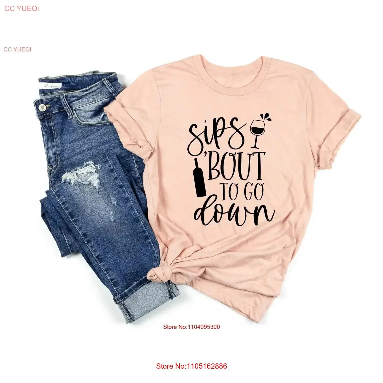 Sips Bout To Go On T Shirt Alcol Girls Night Out Abiti Bottoms Up Wine Glass Lover s vintage lavato Comodo streetwear
