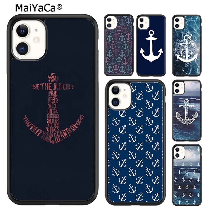 MaiYaCa blu barca ancoraggio Stampa Disegno protezione Cassa Del Telefono Per iPhone 17 Air 16 15 plus 11 12 13 14 pro max