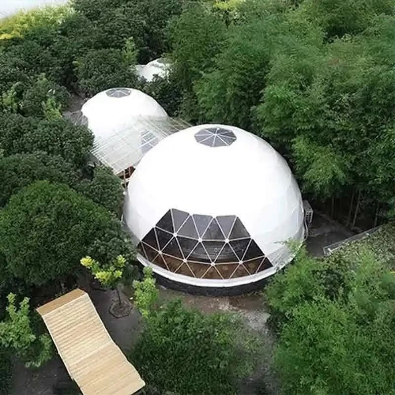 6M 7M Luxury Outdoor Starry Sky Room Spherical Tent PVC Aluminum Geodesic Dome Tent for Hotel Camping Resort Europe in Stock