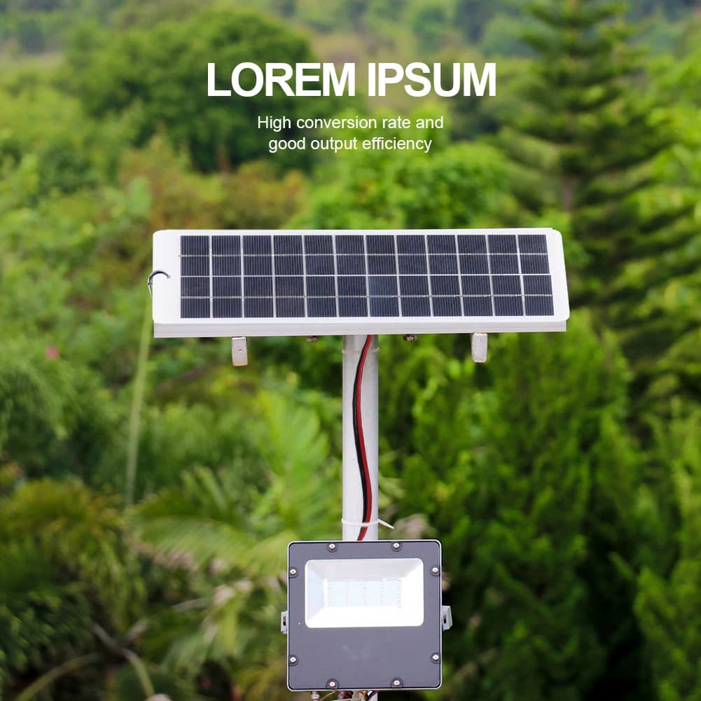 10W Solar Power Bank with Carabiner 12V Solar Power Charger Polysilicon Solar Charger Plate Portable for Outdoor Lamp Pump