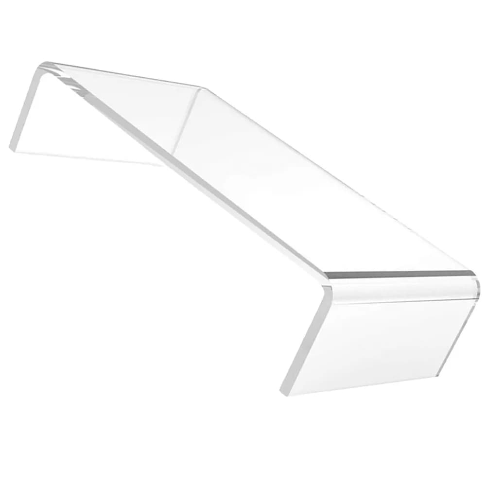 Support for Transparent Acrylic Monitor, Computer and Laptop Rise, Compact Desk Organizer for Office, Home and Studio