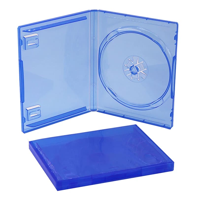 Custodie per giochi di ricambio blu Scatola OEM per PS5 PS4 Pro Versione di aggiornamento della scatola della staffa di archiviazione dei dischi CD sottili