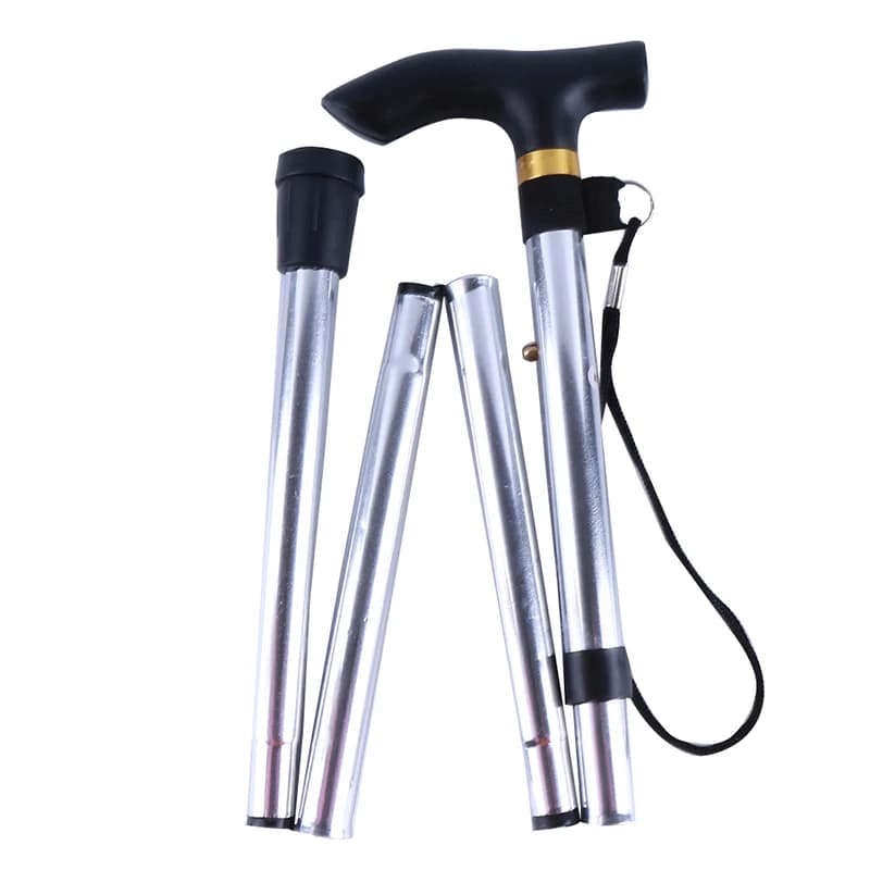 Walking Stick Telescopic Stick Trekking Sticks Foldable Aluminum Alloy Metal Sticks for Seniors