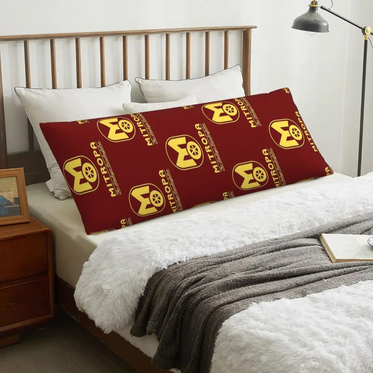Mitropa Il tuo compagno di viaggio costante Federa rettangolare Fodera per cuscino Decorazione in poliestere Camera da letto Comfort per la casa Cuscino da tiro