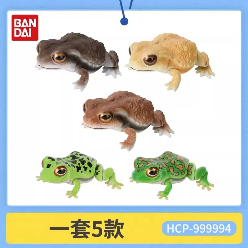 Originale Bandai Gashapon Grande Mappa Biologica Animale Rana Corna Lepidobatrachus Llanensis Simulazione Mobile Action Figure Modello