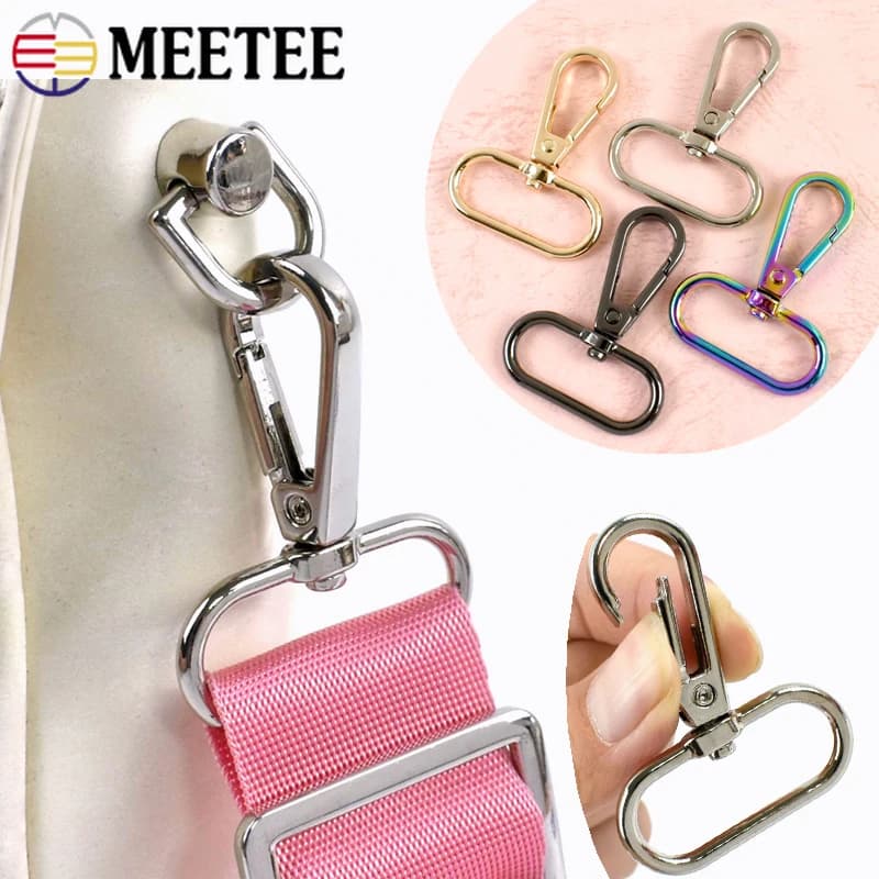 10/20Pcs 13-38mm Metal Swivel Lobster Buckle for Keychain Spring Clip Bag Purse Strap Hook Handmade DIY Hardware Accessories
