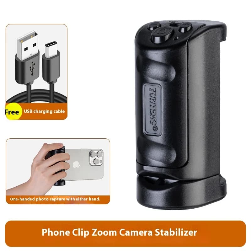 Portable stabilizer with stable phone handle with zoom control for iPhone Android for Tik Vlogging Light Photo Tool