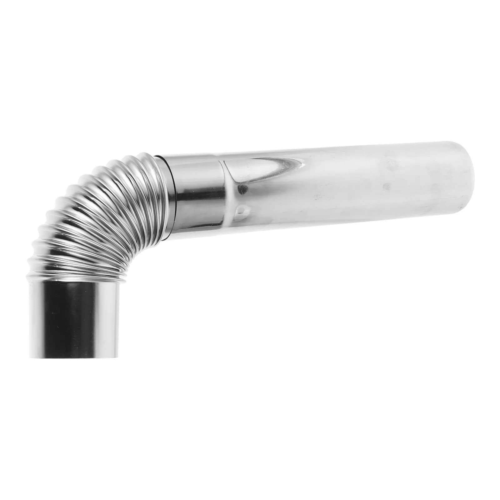 Set di 1 Tubo di Estensione per Camino in Acciaio Inox, Accessori per Campeggio e Tende, Prolunga per Tubo di Scarico