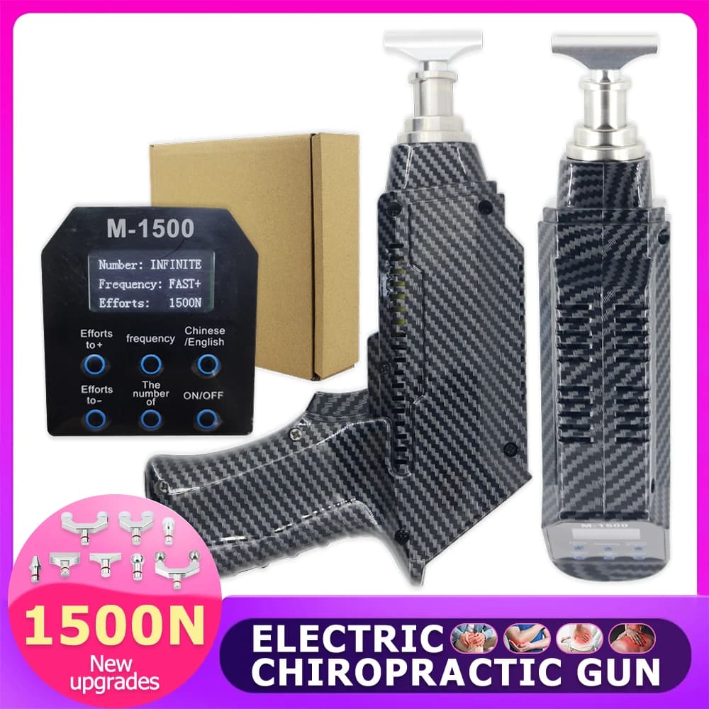 1500N Chiropractic Adjusting Tool Adjustable Intensity Therapy Spinal Correction Body Relax Professional Elecric Massage Gun